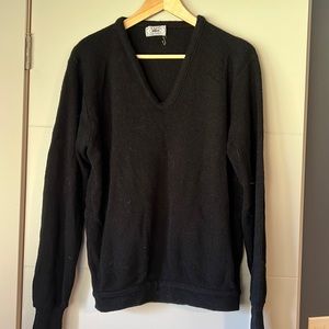 Black knitted Lacoste sweater